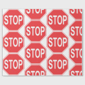 ストップ標識 ラッピングペーパー (フラット)