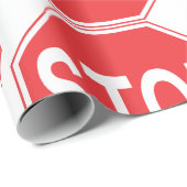 ストップ標識 ラッピングペーパー (ロールコーナー)