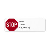 ストップ標識 ラベル (正面)