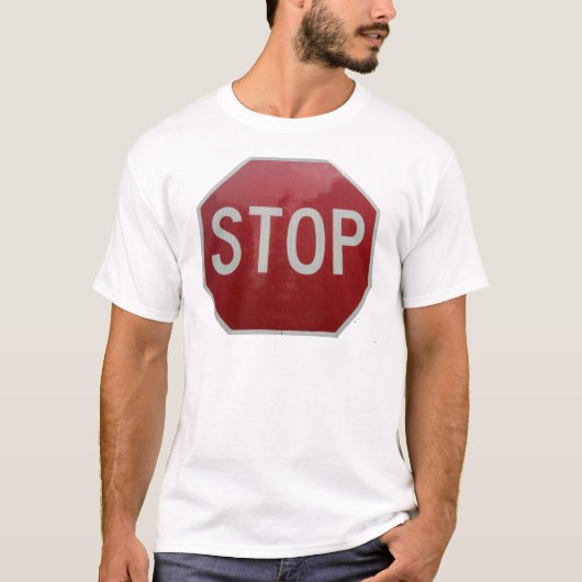 ストップ標識 Tシャツ (正面)
