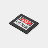 ストップ毛皮貿易赤字 ポストイット (アングル)