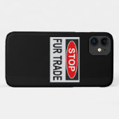 ストップ毛皮貿易赤字 Case-Mate iPhoneケース (裏面(横))