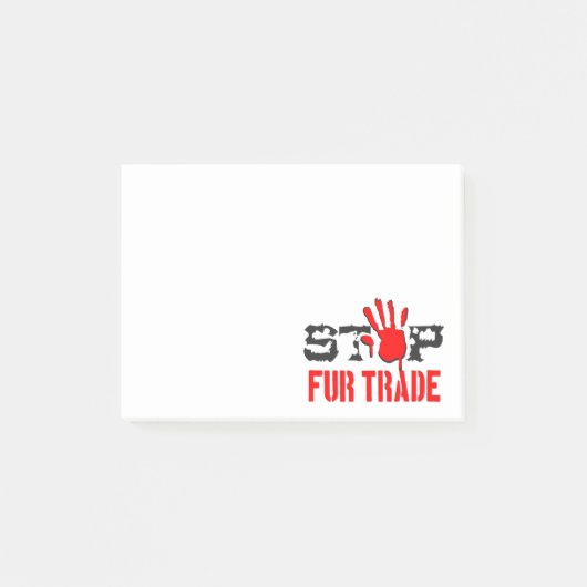 ストップ毛貿易 ポストイット (正面)