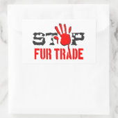 ストップ毛貿易 長方形シール (バッグ)