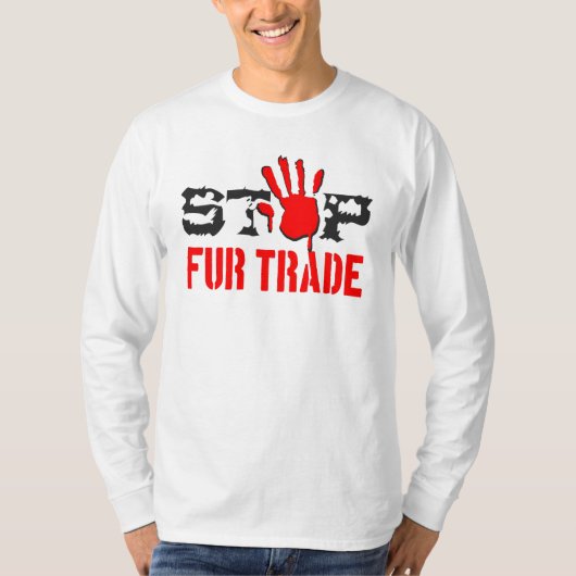 ストップ毛貿易 Tシャツ (正面)