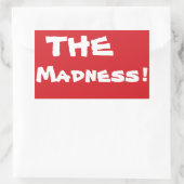 ストップ気違いのサインステッストップク 長方形シール (バッグ)