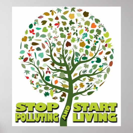 ストップ汚染と生活の開始 ポスター (正面)