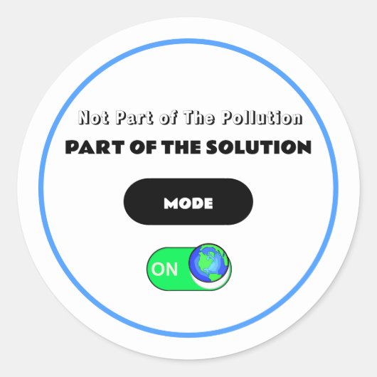 ストップ汚染 ラウンドシール (正面)