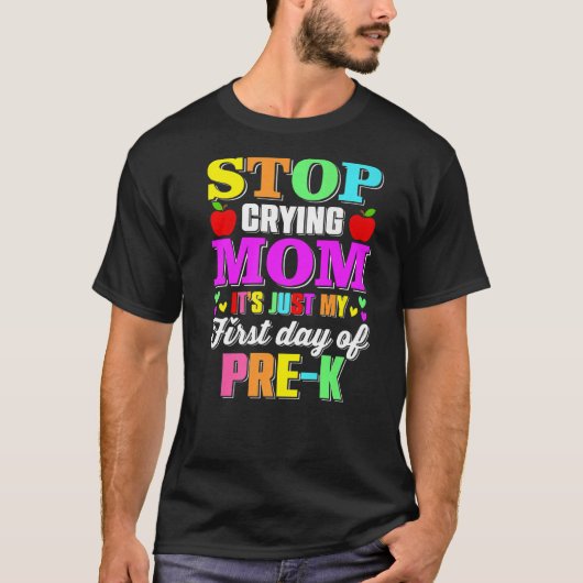 ストップ泣き叫びママK Kiより前の私の最初の日 Tシャツ (正面)