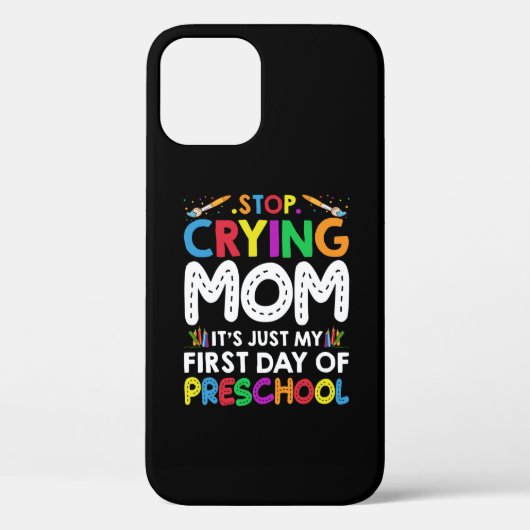 ストップ泣き叫び母さん幼稚園の最初の日 Case-Mate iPhoneケース (裏面)