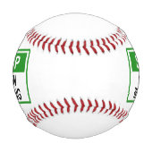 ストップ洗剤ボタン 野球ボール (正面)