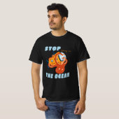ストップ海潜水艦に乗り込む Tシャツ (正面フル)