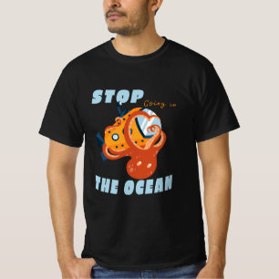 ストップ海潜水艦に乗り込む Tシャツ