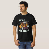 ストップ海潜水艦に乗り込む Tシャツ (正面フル)