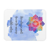 ストップ演技スモールルミ引用文水彩 マグネット (横)