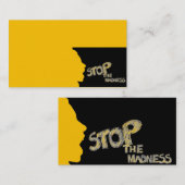 ストップ狂気 名刺 (正面/裏面)