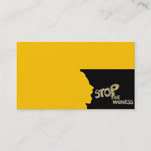 ストップ狂気 名刺 (正面)