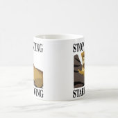 ストップ狩り開始Loving Lioness コーヒーマグカップ (中央)