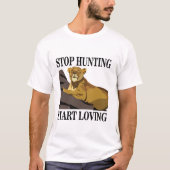 ストップ狩り開始Loving Lioness Tシャツ (正面)