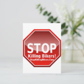 ストップ看板 ポストカード (スタンド正面)