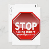 ストップ看板 ポストカード (正面/裏面)