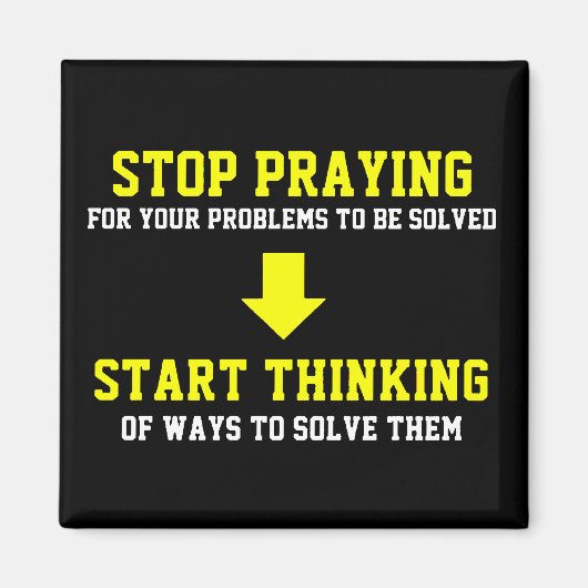 ストップ祈の開始考え数 マグネット (正面)