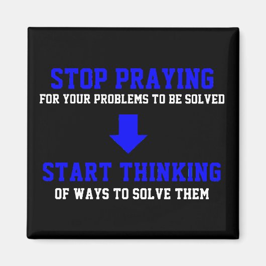 ストップ祈の開始考え数 マグネット (正面)