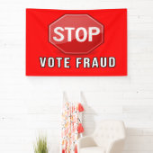 ストップ票詐欺 横断幕 (インサイチュ)