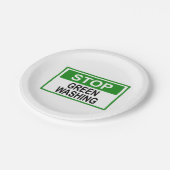 ストップ緑化兆候 ペーパープレート (アングル)