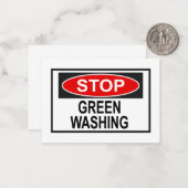 ストップ緑化標識(1) ノートカード (正面/裏面インサイチュ)