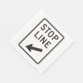 ストップ線路標識 スタンダードランチョンナプキン (角)