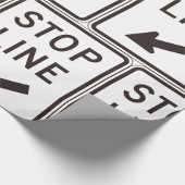 ストップ線路標識 ラッピングペーパー