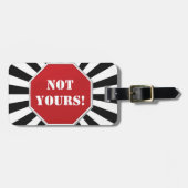 ストップ署名「お客様のものではない」デザイン荷物タグ ラゲッジタグ (正面横)