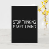 ストップ考える生活を始める カード (黄色い花)