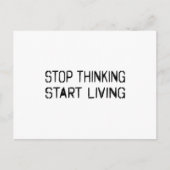 ストップ考える生活を始める ポストカード (正面)
