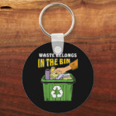 ストップ自然保護環境プロ キーホルダー (正面)