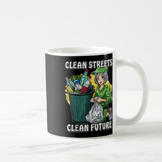 ストップ自然保護環境プロ コーヒーマグカップ (右)