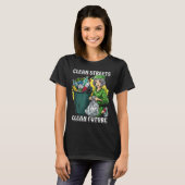 ストップ自然保護環境プロ Tシャツ (正面フル)