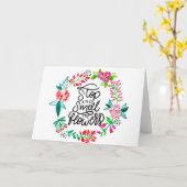 ストップ花の匂いを嗅ぐ カード (黄色い花)