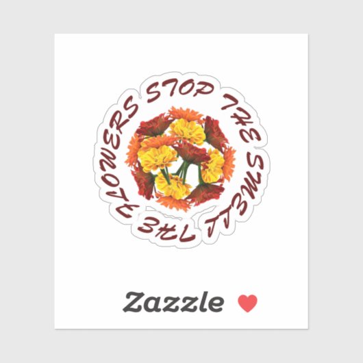 ストップ花の匂いを嗅ぐ シール (シート)