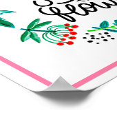 ストップ花の匂いを嗅ぐ ポスター (角)