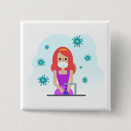 ストップ菌 缶バッジ