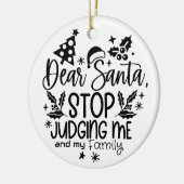 ストップ親愛を判断すモダンる セラミックオーナメント (左)