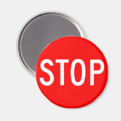 ストップ記号 – 高速道路の六角形 マグネット (正面/裏面)