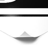 ストップ記号 – 黒（白） フォトプリント            (角)