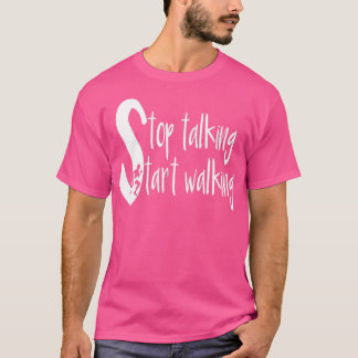 ストップ話し開始歩く Tシャツ