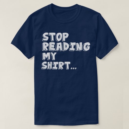 ストップ読おもしろい My T  Tシャツ (デザイン正面)