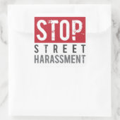 ストップ通り嫌がらせのシール – 大 スクエアシール (バッグ)