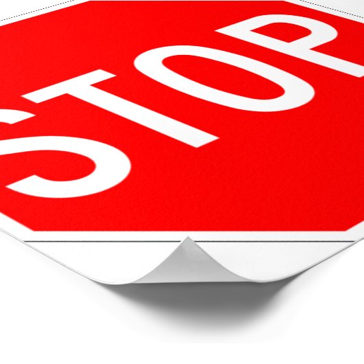 ストップ通知 ポスター (角)