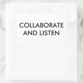 ストップ連携と共聞作 長方形シール (バッグ)